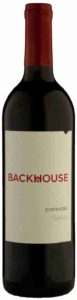 Backhouse Zinfandel, Backhouse Wine, 2014